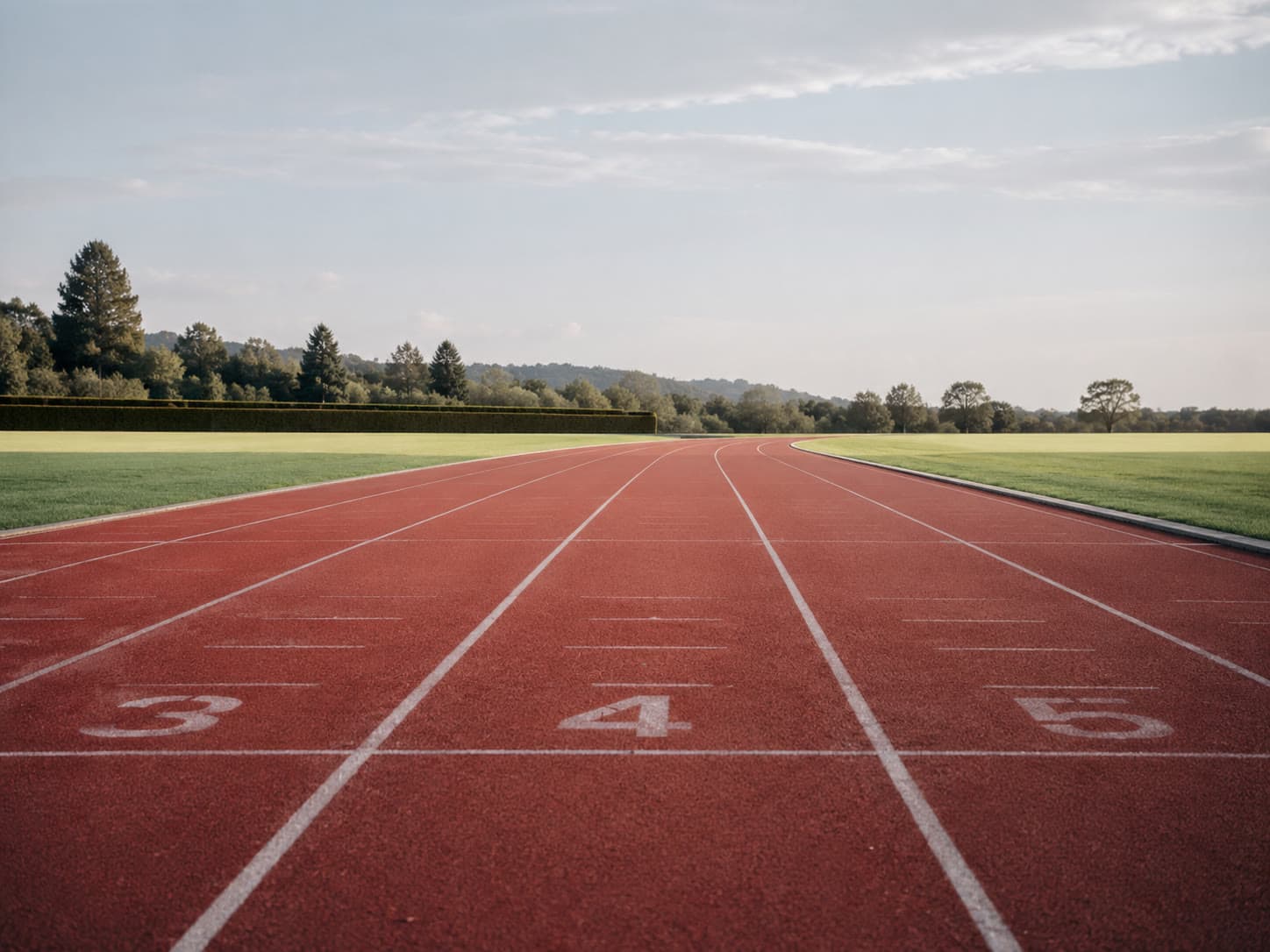 Empty running-track set plate for the REC MAX campaign