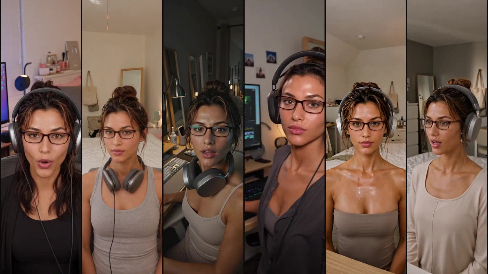 Grid of six UGC hook thumbnails